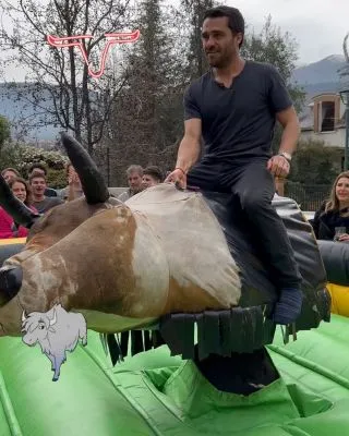 Toro mecánico en cumpleaños Santiago