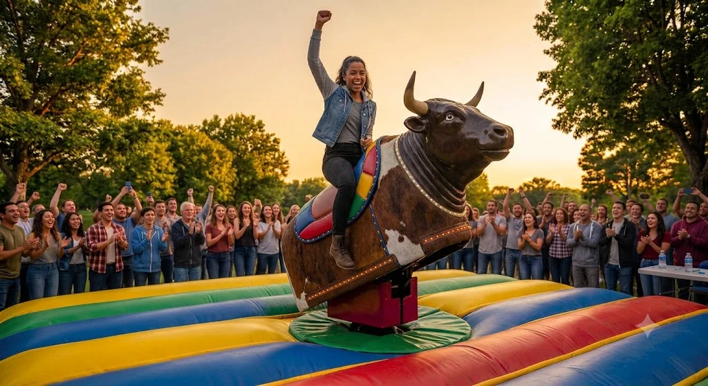 Toro mecánico en Santiago listo para eventos
